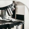 Microscópio de laboratório para os planos de Ciências