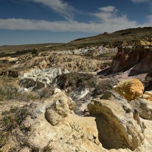 Formações rochosas coloridas para os planos de Geologia