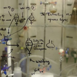 Laboratório de Química com apontamentos experimentais