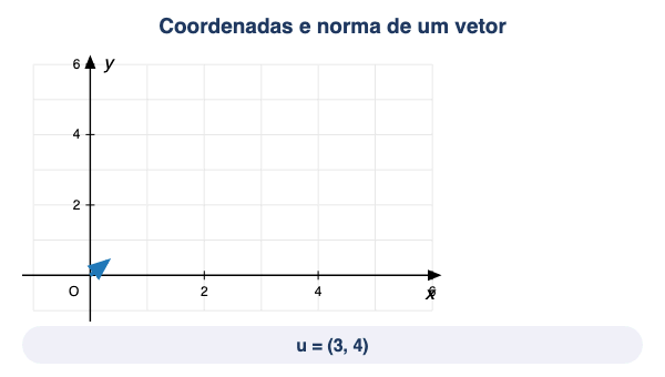 Animação: componentes e norma de um vetor